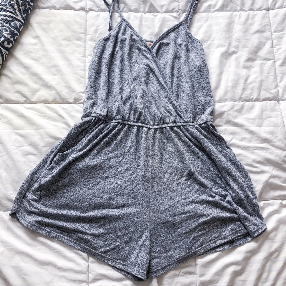 Mossimo Heather Blue Romper